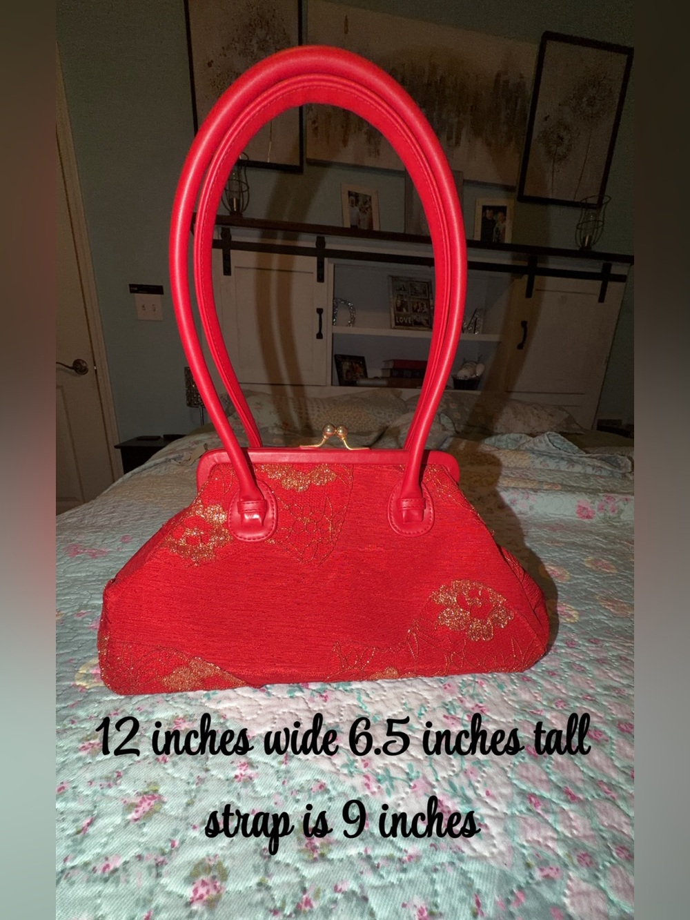 Red Floral Paradox Handbag